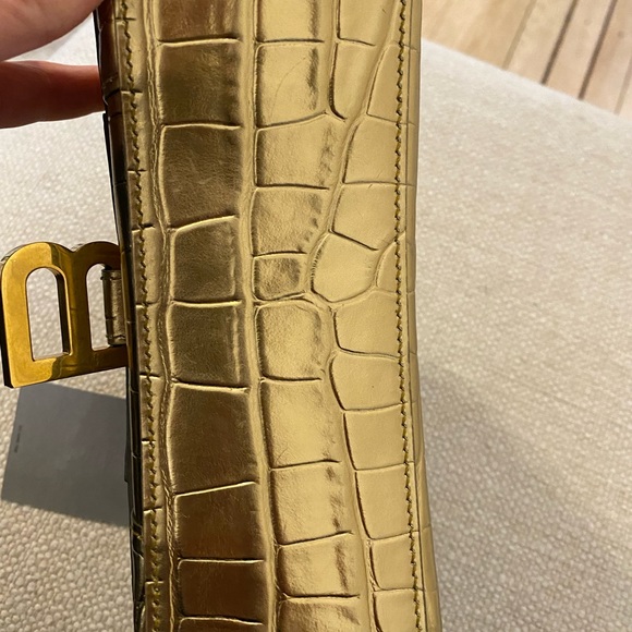 Balenciaga Hourglass Top Handle Bag Crocodile Embossed Leather XS Missing Strap. - Picture 11 of 15